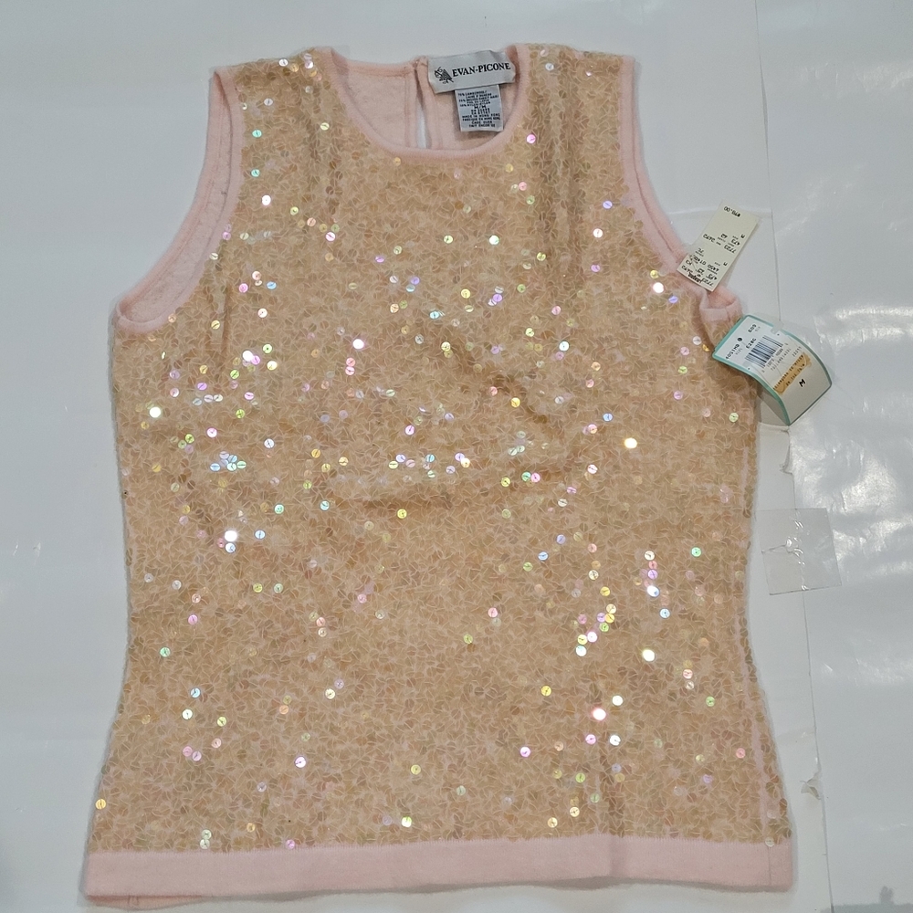 Evan Picone Soft Pink Knit Top